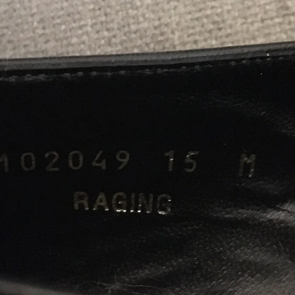 Bruno Magli Raging Black Leather Slip‎ On Square Toe Loafers Size 15